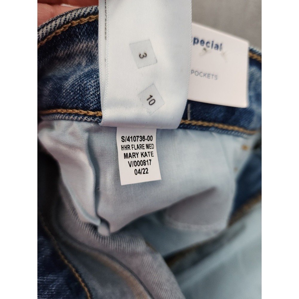 Old Navy Higher High-Rise Flare Jeans Plus Sz 24 Blue Denim Boho Festival NWT - Picture 12 of 13